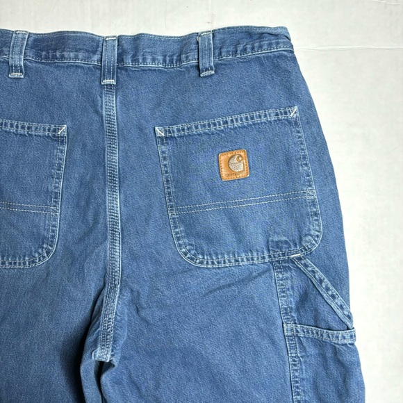Carhartt B13 HDK Carpenter Dungaree Fit Denim Blue Work Jeans - Picture 5 of 6